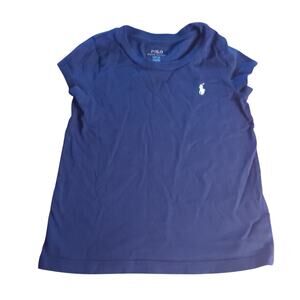 Polo by Ralph Lauren dark‎ blue cotton short sleeve shirt SIZE 4T